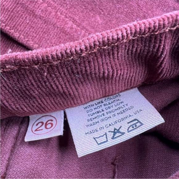 J Brand Burgundy Corduroy Pants - Picture 4 of 6